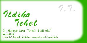 ildiko tehel business card